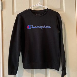 Black champion sweater ☠️
